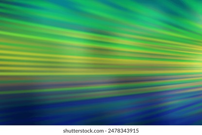 Light Blue, Green vector background with stright stripes. Lines on blurred abstract background with gradient. Pattern for ad, booklets, leaflets.