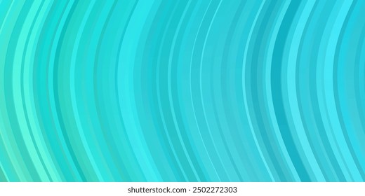 Light Blue, Green vector background with curves. Colorful illustration in abstract style with bent lines. Best design for your ad, poster, banner.