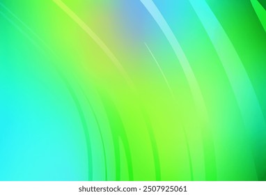Light Blue, Green vector background with lines. Colorful abstract illustration with gradient lines. Abstract design for your web site.