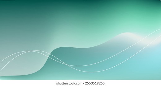 Light Blue, Green vector background with abstract circles. Shining illustration, which consist of blurred lines, circles.