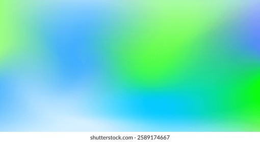 Light blue and green vector background with a bright blurred gradient. An elegant, smooth illustration with a soft transition, perfect for business and modern designs.