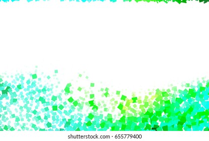 Light Blue, Green vector background of rectangles and squares. Style quilt and blanket. Geometrical rectangular pattern. Repeating pattern with rectangle shapes.