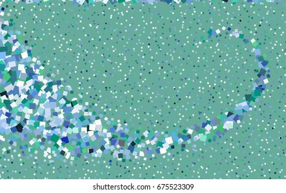 Light Blue, Green vector background of rectangles and squares. Style quilt and blanket. Geometrical rectangular pattern. Repeating pattern with rectangle shapes.