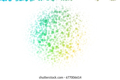 Light Blue, Green vector background of rectangles and squares. Style quilt and blanket. Geometrical rectangular pattern. Repeating pattern with rectangle shapes.