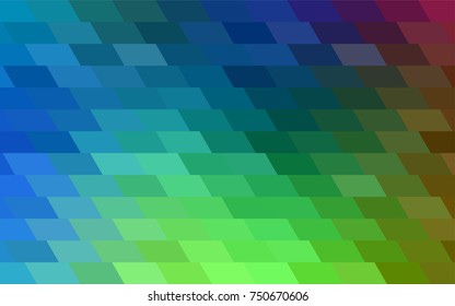 Light Blue, Green vector background of rectangles and squares. Style quilt and blanket. Geometrical rectangular pattern. Repeating pattern with rectangle shapes.