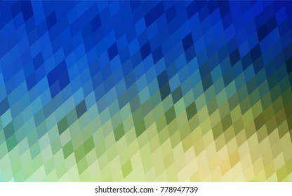 Light Blue, Green vector background of rectangles and squares. Style quilt and blanket. Geometrical rectangular pattern. Repeating pattern with rectangle shapes.