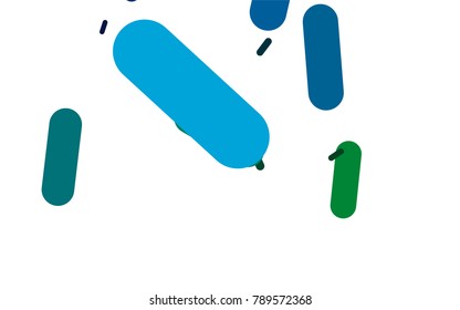 Light Blue, Green vector background with straight lines. Glitter abstract illustration with colored sticks. Smart design for your business advert.