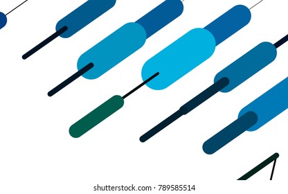 Light Blue, Green vector background with straight lines. Blurred decorative design in simple style with lines. The pattern can be used for medical ad, booklets, leaflets
