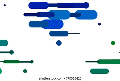 Light Blue, Green vector background with straight lines. Blurred decorative design in simple style with lines. The pattern can be used for websites.
