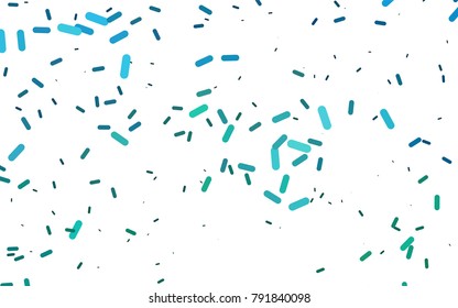Light Blue, Green vector background with straight lines. Decorative shining illustration with lines on abstract template. The pattern can be used as ads, poster, banner for medicine.