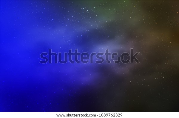 Light Blue Green Vector Background Galaxy Stock Vector Royalty