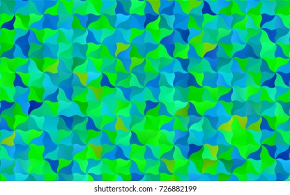 Light Blue, Green vector bandy pattern. Brand-new colored illustration in blurry style with gradient. The template can be used as a background for cell phones.