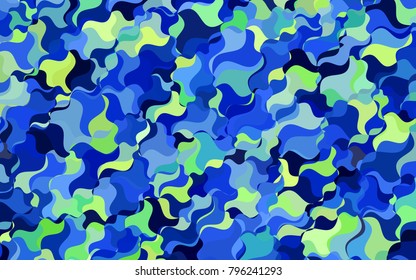 Light Blue, Green vector bandy template. Geometric illustration in Origami style with gradient.  The best blurred design for your business.