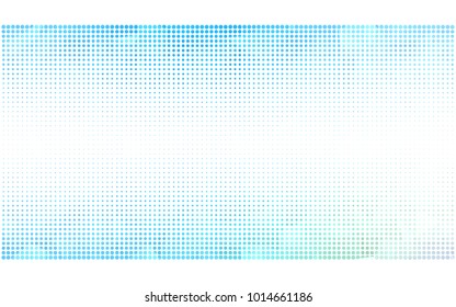 Light Blue, Green vector banner set of circles, spheres. Donuts Background. Creative Design Templates. Technology halftone illustration.