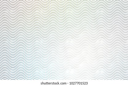 Light Blue, Green vector banner with circles, spheres. Abstract spots. Background of Art bubbles in halftone style with colored gradient.