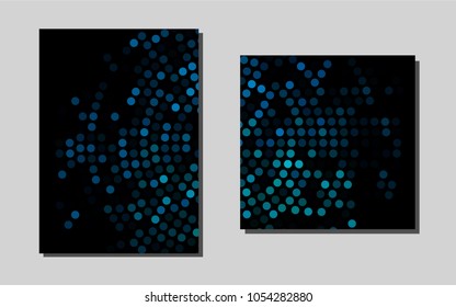 Light Blue, Green vector banner for websites. Abstract booklet on colored background with gradient. Completely new template for your brand book.