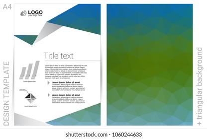 Light Blue, Green vector  banner for websites. Beautiful colored sample in A4 size. Completely new template for your brand book.