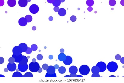 Light Blue, Green vector banner with circles, spheres. Abstract spots. Background of Art bubbles in halftone style with colored gradient.