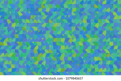 Light Blue, Green vector banner with circles, spheres. Abstract spots. Background of Art bubbles in halftone style with colored gradient.