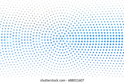 Light Blue, Green vector banner set of circles, spheres. Donuts Background. Creative Design Templates. Technology halftone illustration.