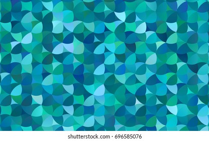 Light Blue, Green vector banner with circles, spheres. Abstract spots. Background of Art bubbles in halftone style with colored gradient.