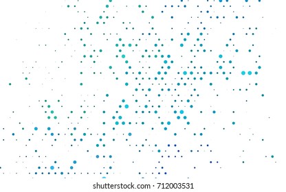 Light Blue, Green vector banner with circles, spheres. Abstract spots. Background of Art bubbles in halftone style with colored gradient.