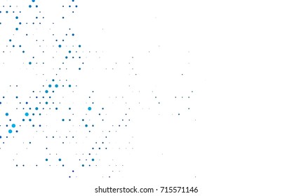 Light Blue, Green vector banner with circles, spheres. Abstract spots. Background of Art bubbles in halftone style with colored gradient.