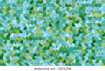 Light Blue, Green vector banner with circles, spheres. Abstract spots. Background of Art bubbles in halftone style with colored gradient.