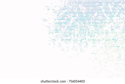 Light Blue, Green vector banner with circles, spheres. Abstract spots. Background of Art bubbles in halftone style with colored gradient.