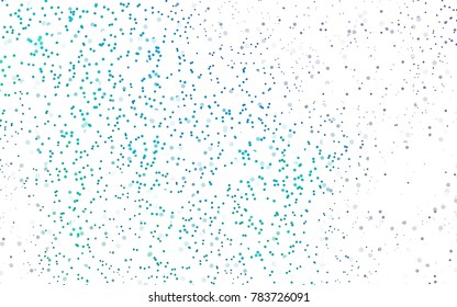 Light Blue, Green vector banner with circles, spheres. Abstract spots. Background of Art bubbles in halftone style with colored gradient.