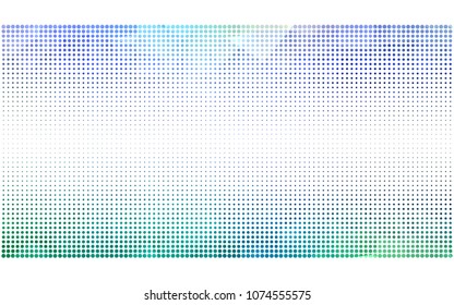 Light Blue, Green vector banners set of circles, spheres. Abstract spots. Art Background of bubbles in halftone style with colored gradient.