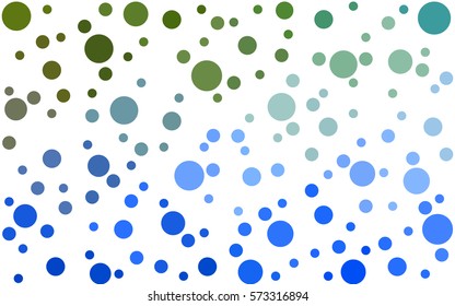 Light Blue, Green vector banners set of circles, spheres. Abstract spots. Art Background of bubbles in halftone style with colored gradient.