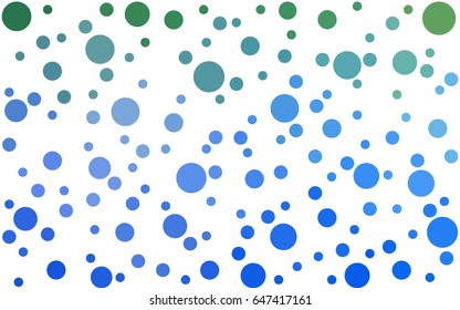 Light Blue, Green vector banners set of circles, spheres. Abstract spots. Art Background of bubbles in halftone style with colored gradient.