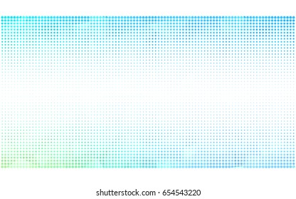 Light Blue, Green vector banners set of circles, spheres. Abstract spots. Art Background of bubbles in halftone style with colored gradient.