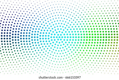 Light Blue, Green vector banners set of circles, spheres. Abstract spots. Art Background of bubbles in halftone style with colored gradient.