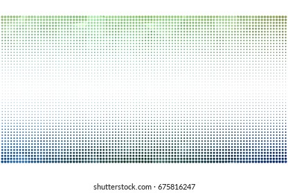 Light Blue, Green vector banners set of circles, spheres. Abstract spots. Art Background of bubbles in halftone style with colored gradient.
