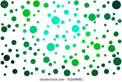 Light Blue, Green vector banners set of circles, spheres. Abstract spots. Art Background of bubbles in halftone style with colored gradient.