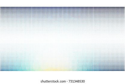Light Blue, Green vector banners set of circles, spheres. Abstract spots. Art Background of bubbles in halftone style with colored gradient.