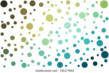 Light Blue, Green vector banners set of circles, spheres. Abstract spots. Art Background of bubbles in halftone style with colored gradient.