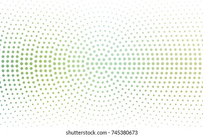 Light Blue, Green vector banners set of circles, spheres. Abstract spots. Art Background of bubbles in halftone style with colored gradient.