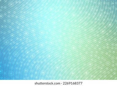 Light Blue, Green vector Beautiful colored illustration with blurred circles in nature style. Illustration with set of shining colorful abstract circles. Wallpaper for a cell phone.