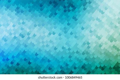 Light Blue, Green vector bent pattern. Colorful abstract illustration with gradient crooked lines. Brand-new style for your business design.