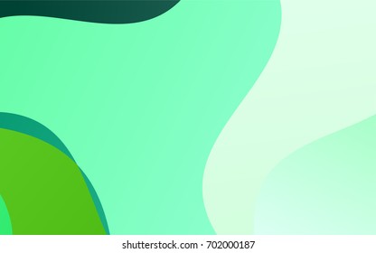 Light Blue, Green vector bent template. A vague circumflex abstract illustration with gradient. A new texture for your design.