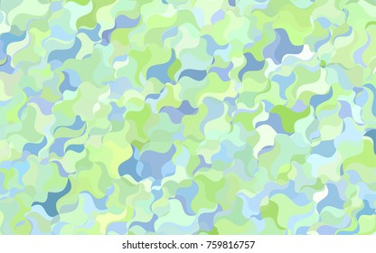 Light Blue, Green vector bent pattern. Creative geometric illustration in Origami style with gradient. The template can be used as a background for cell phones.