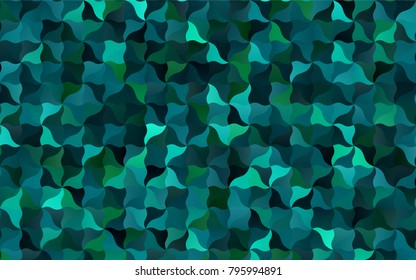 Light Blue, Green vector bent background. Geometric illustration in Origami style with gradient.  The elegant pattern can be used as part of a brand book.