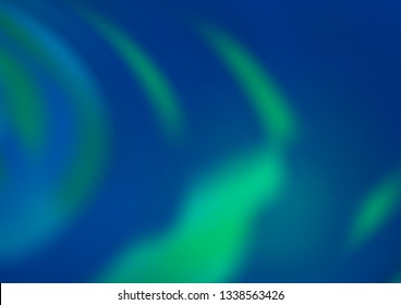 Light Blue, Green vector blur pattern. Creative illustration in halftone style with gradient. A new texture for your design.