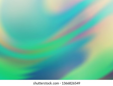Light Blue, Green vector blur pattern. Colorful illustration in blurry style with gradient. The background for your creative designs.