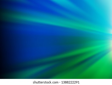 Light Blue, Green vector blur pattern. Creative illustration in halftone style with gradient. Brand new design for your business.