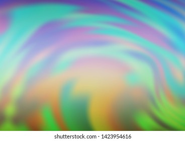 Light Blue, Green vector blur pattern. A completely new color illustration in a bokeh style. A completely new template for your design.