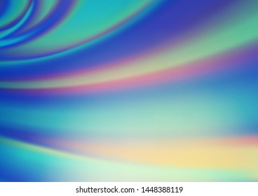 Light Blue, Green vector blur pattern. Creative illustration in halftone style with gradient. The best blurred design for your business.